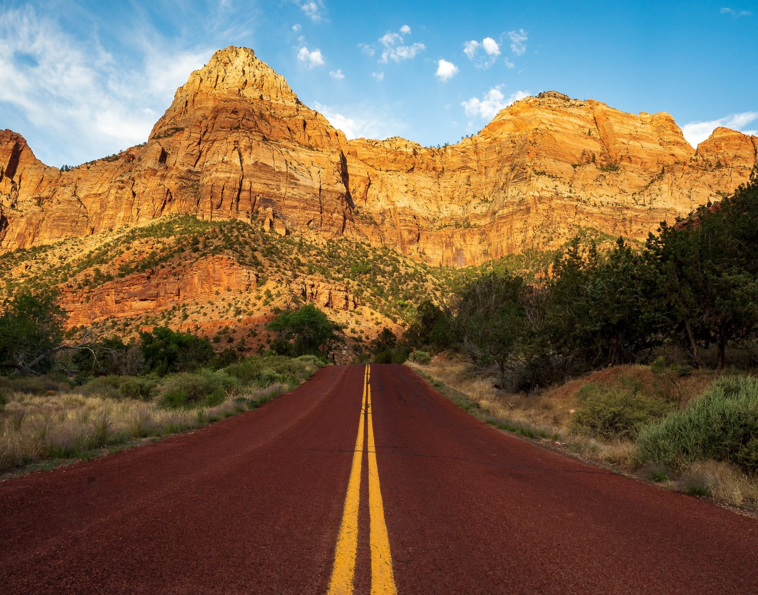 Red Streets in Zion NP